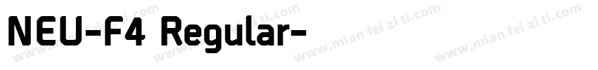 NEU-F4 Regular字体转换